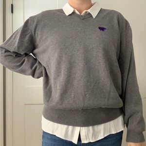 90s Vesi Sportswear Kansas State Wildcat V-neck sweater